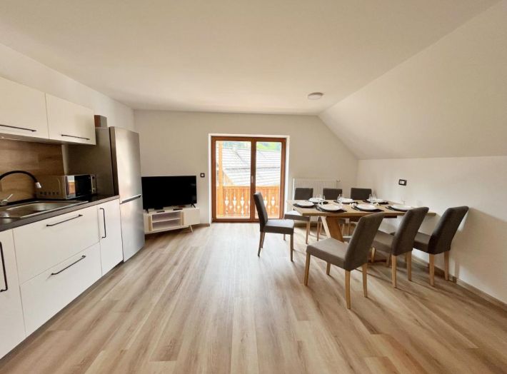 kitchen and dining room