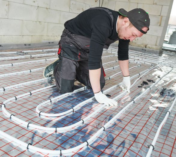 Günstiger und guter Einbau einer Fußbodenheizung