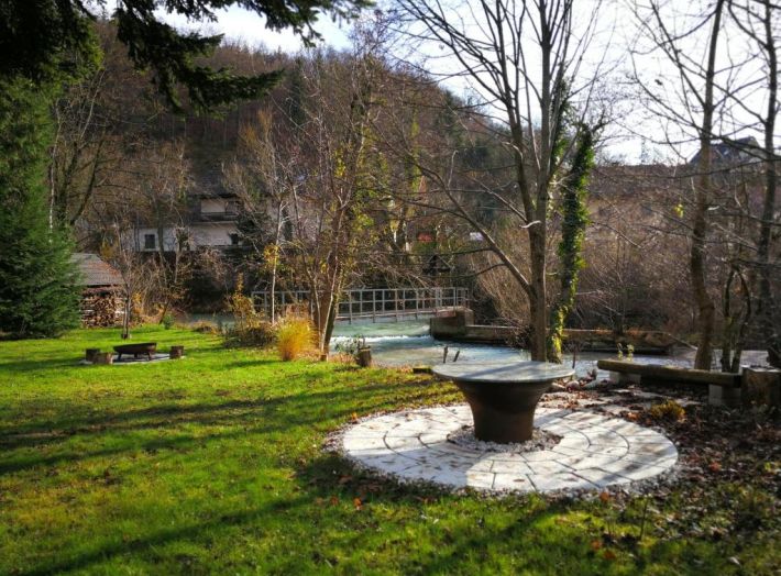 Cabin by the river