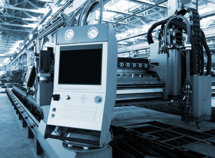 Working machine inside of a factory