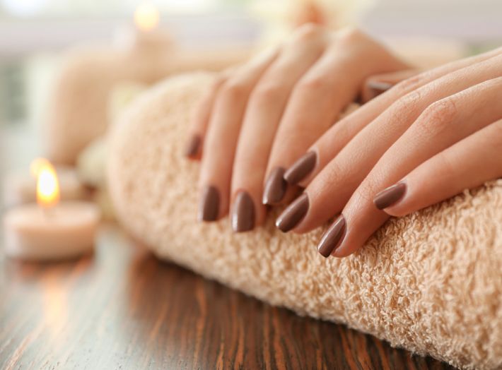 Manicured nails