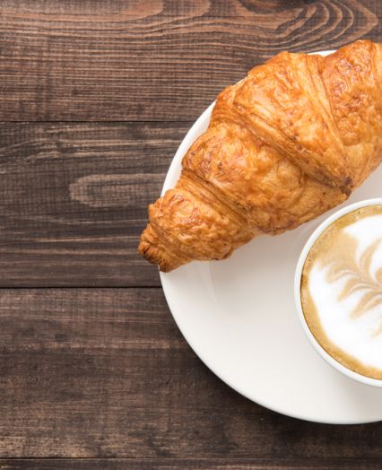 coffee and croissant