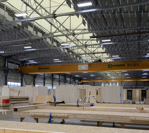 Specialized in the construction of schools, industrial halls, production facilities, and sports centers
