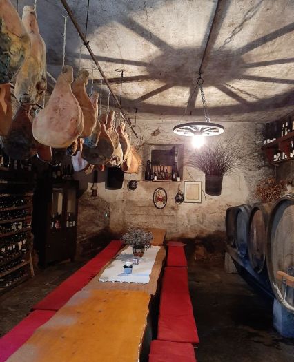 Wine tastings at a tourist farm Karst