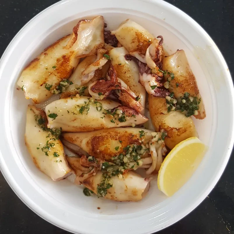 Fresh seafood dishes in Koper on the Slovenian coast