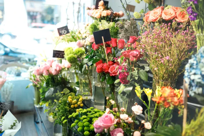 Verschenken von Blumen
