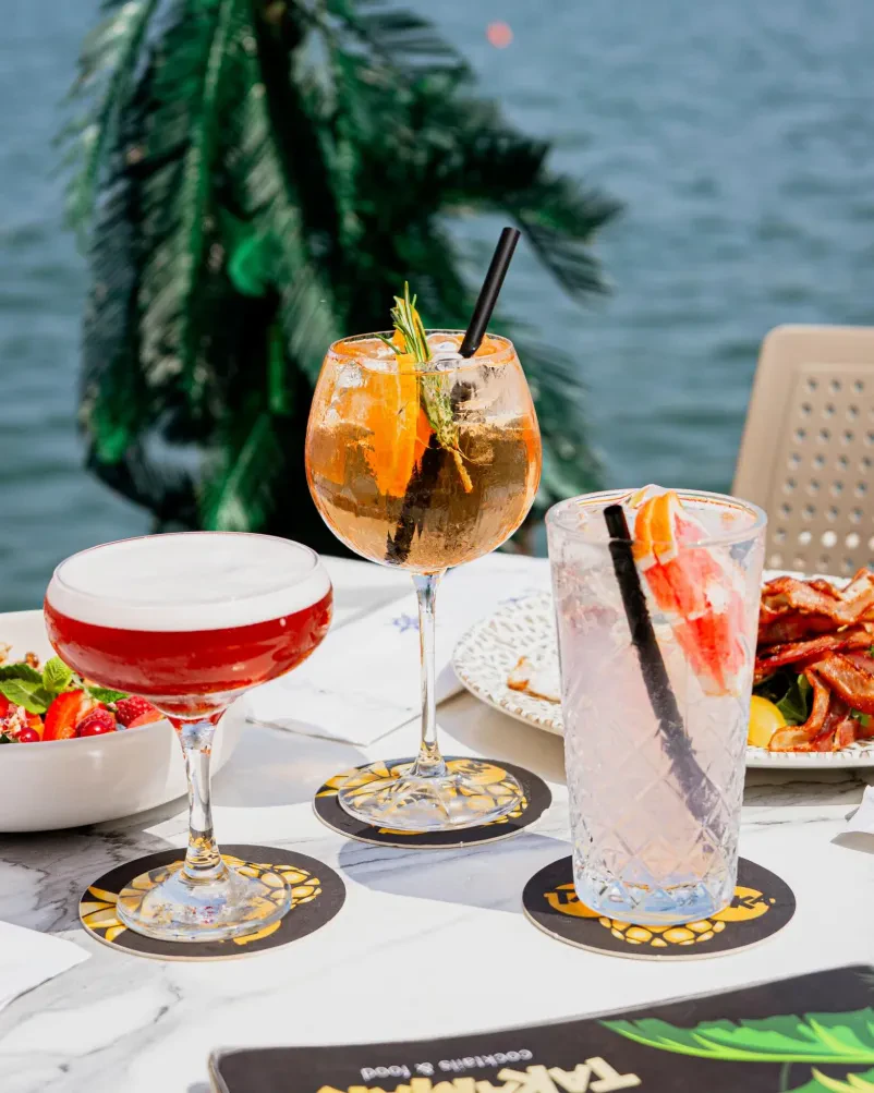 Cocktail beach bar Portorož, Slovenian coast