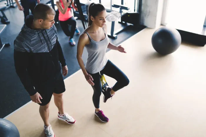 Welt vom Fitness und geführten Trainings