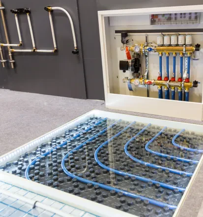Einbau von Fußbodenheizungen, Sanitäranlagen und anderen Heizungsinstalltionen