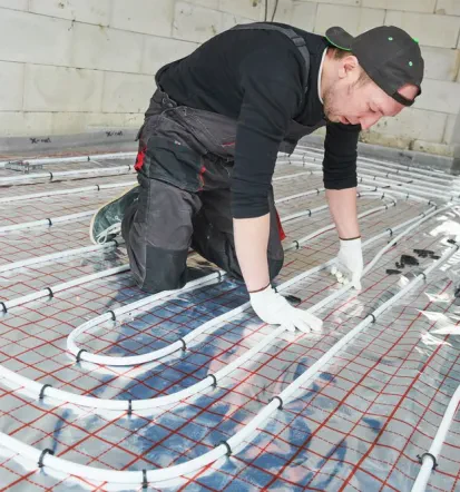 Einbau von Fußbodenheizungen, Sanitäranlagen und anderen Heizungsinstalltionen