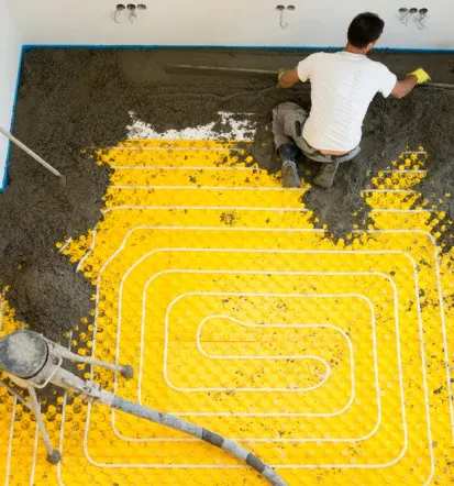 Einbau von Fußbodenheizungen, Sanitäranlagen und anderen Heizungsinstalltionen