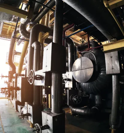 Assembly of industrial machnines