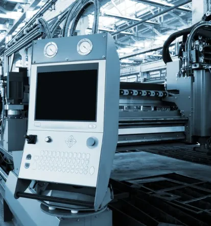 Assembly of industrial machnines