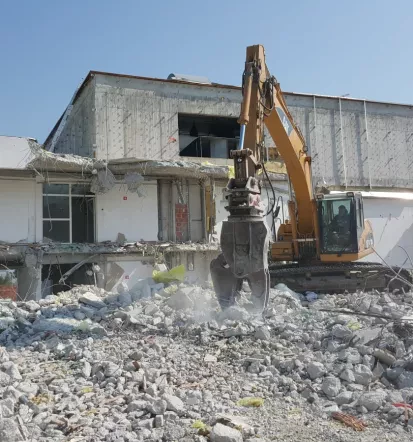 Earthworks, demolition
