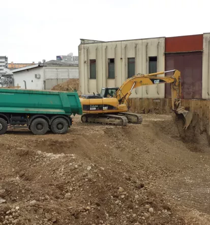 Earthworks, demolition