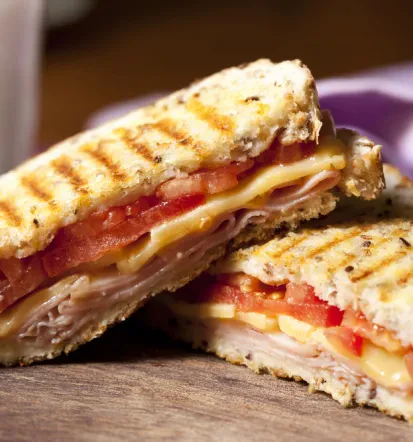 Burgers and drinks