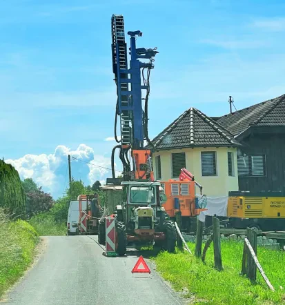 Bohrung für Wärmepumpe und Erdsonde